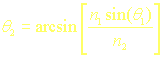 Snell Law Equation