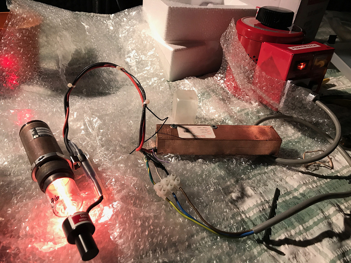 Powered Helium-Neon Laser Tube